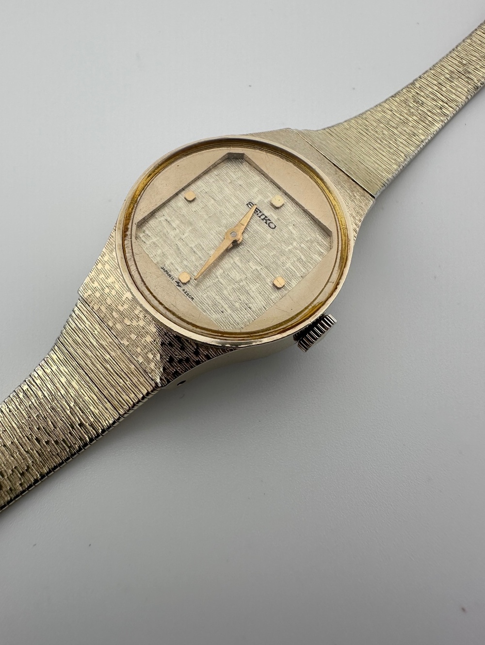 Vintage 1970s Seiko Women’s Mechanical Watch 23mm Gold Tone 11-4629
